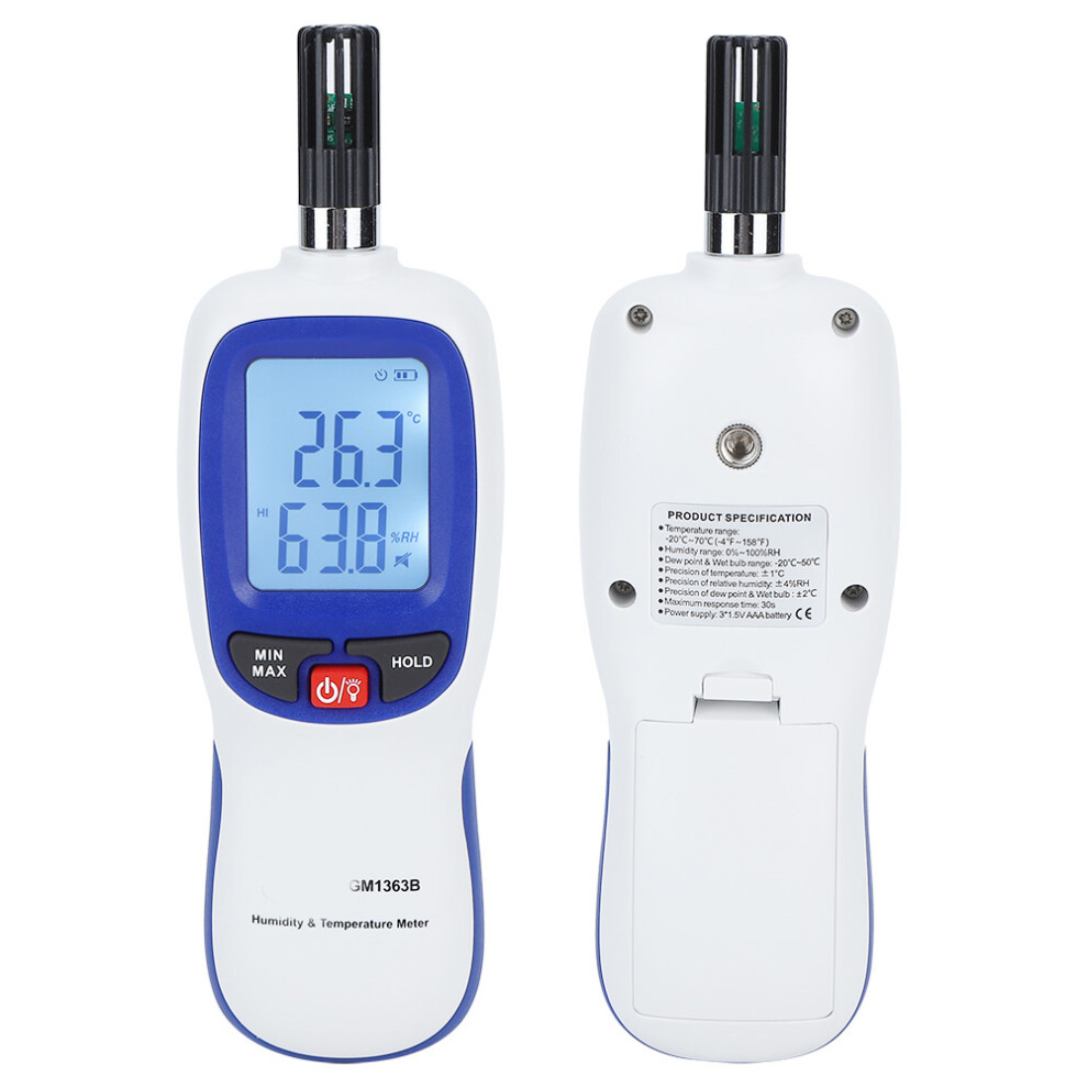Portable Digital Thermohygrometer Lcd Mini -20C To 70C, Humidity 2-98%Rh 4661392270455