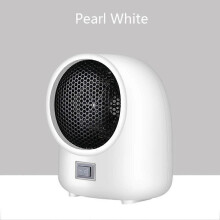 (D white US) Electric Heater Mini Portable Intelligent Air Heater Reduced Wind Noise Home Heating Warmer Fan Intelligent Constant Temperature