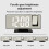 (color06) Projection Digital Alarm Clock Temperature Humidity Night Mode Snooze USB Plug-in Projector Table LED Clock 2