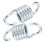 Heavy Duty Galvanized Iron Hammock Spring Hooks 7mm 500kg Pair 2