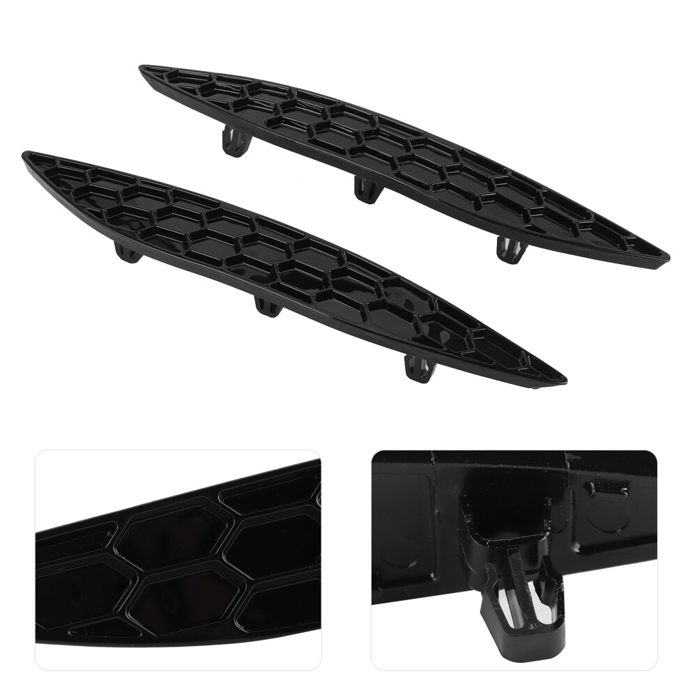 Rear Bumper Reflector Delete Set For Mk7 R Rline Gloss Pair Black 8461392083484