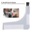 Men Beard Shaping Comb L-Shaped Mustache Trimming Guide Gray Plastic 4
