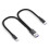 6A Fast Charging Dual Port Type-C Splitter Charging Cable Powered Device Cord Powered  TYPE-C+TYPE-C Devices 2
