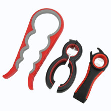 3Pcs Stainless Steel Can Opener Set Kitchen Tool with TPR & PP Handles