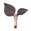 20 X Iron Leaf Shaped Curtain Tie Backs Holders Wall Hooks Home Decor, Red Bronze 5