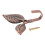 20 X Iron Leaf Shaped Curtain Tie Backs Holders Wall Hooks Home Decor, Red Bronze 7