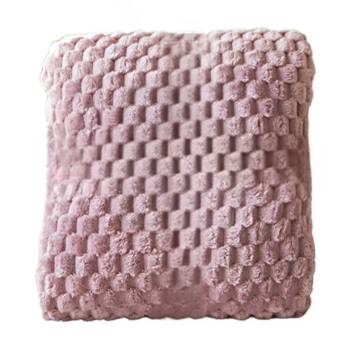 Purple Polyester Flannel Throw Blanket 100 x 70 cm 1