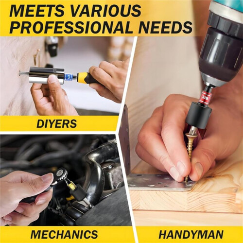 31PCS Flexible Drill Bit Extension Set Rotatable Socket Adapter Hex Shank 105 Right Angle Drill Screwdriver 2