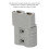 Power Plug Connector Cable Terminal Battery Case Dust Cap Cover Handle 120A 12