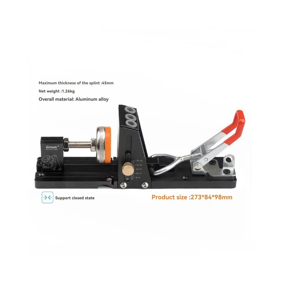 Ganwei Woodworking Oblique Hole Punch Locator Pocket Hole Jig With Front-Mounted Clamp Drill Guide Tool Kit Diy Tools 4713405758464