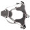 Adjustable Grey No Pull Dog Harness for Medium & Large Dogs XL 15