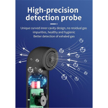 Non-Contact High Precision Professional Alcohol Tester Personal and Alcohol Tester Led Digital Display Black