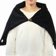 (Blue) Usb Electric Heated Blanket Shawl Warmer Lap Neck Shoulder Soft Pad Winter Cy