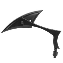 2Pcs Aluminum Rearview Mirrors 150x50mm Black for Motorcycles