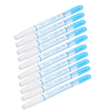 10pcs Double Head Water Erasable Fabric Markers, Blue, 15.2cm Tailoring Tool