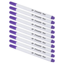 10pcs Water Soluble Erasable Fabric Markers for Tailoring, Purple