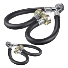 2Pack Washing Machine Y Mixer Hose, 3/4 Inch Fitting 12FT Washer Hose Y Hot and Cold Water Hoses Connector