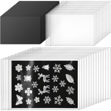200 Pcs Magnetic Sheets for Die Cut Storage Stamp and Storage Bag, Rubber Magnetic Sheets Magnet Panels for Card Making