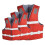 Life Vest Red L Adjustable Straps Breathable Material 3