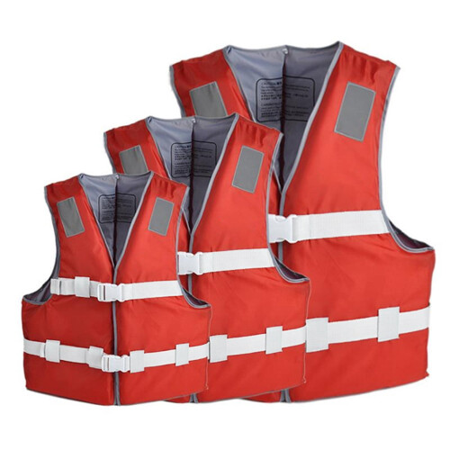 Life Vest Red L Adjustable Straps Breathable Material 2
