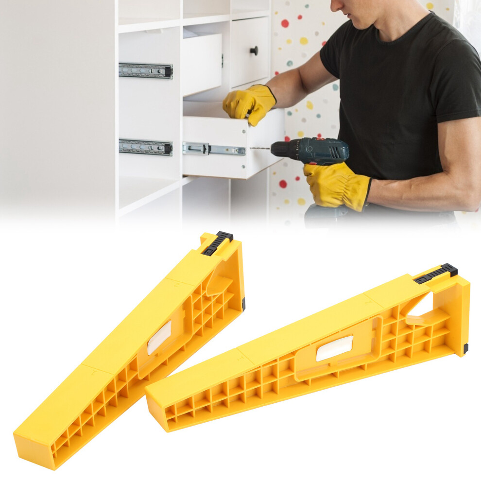 2Pcs Drawer Positioning Holder Plastic Installation Tool For Cabinets And Drawers 4651392085616