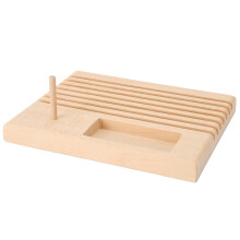 Buche Steppstickerei Linealhalter DIY Spulenkopfhalter Lagerorganisator 18x15x2cm