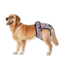(XS, Pink) Pet Large Dog Diapers and Sanitary Physiological Pants, these are Washable Female Dog Shorts, Panties and Menstruation Underwear Briefs.