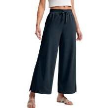 Women's lightweight wide-leg casual travel work-Navy Blue XXL