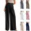 Comfortable High Waist Polyester Pants For Women-Khaki L 3