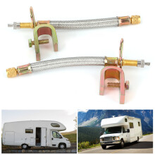 2Pcs Stainless Steel Tire Valve Stem Extension 150mm Braided Hose