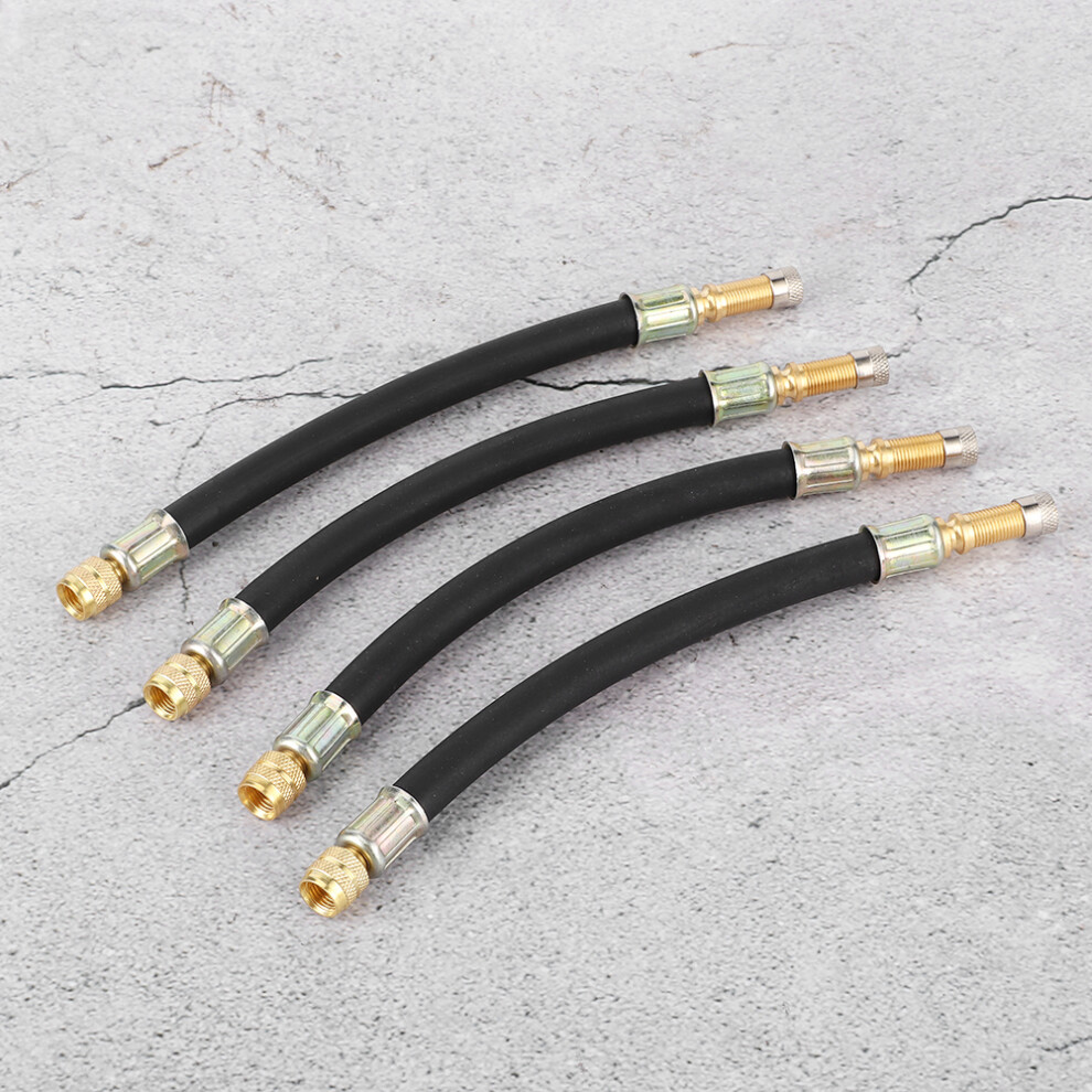 Tire Valve Extension Adaptor 4Pcs Flexible Inflatable Hose 190Mm Car Universal 4681392086559