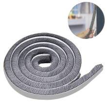 Brush Seal Weatherstripping for Window And Door ,self-adhegrey(9*23mm,5m) - RiRi
