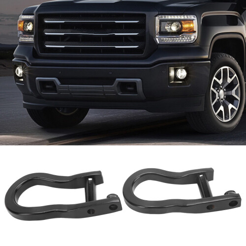 Black Front Tow Hooks for Chevy Silverado