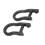 Pair Black Heavy Duty Bow Shackles 8