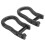 Pair Black Heavy Duty Bow Shackles 13