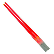 (Orange) Lightsaber Chopsticks Light Up Star Wars Led Glowing Light Saber Chop Sticks Reusable Sushi Lightup Sabers Bright Leds - 9 Color Modes - Ri
