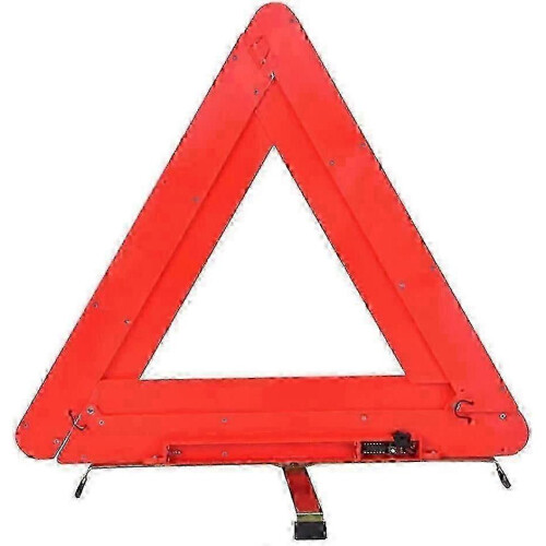 Foldable LED Warning Triangle for Car Roadside Emergency with Reflective Panels And Flashing Lights 2