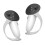 4X Controller Grips Cover Compatible with for Meta Quest 3S/Quest 3 Accessories, Adjustable Knuckle Straps 2