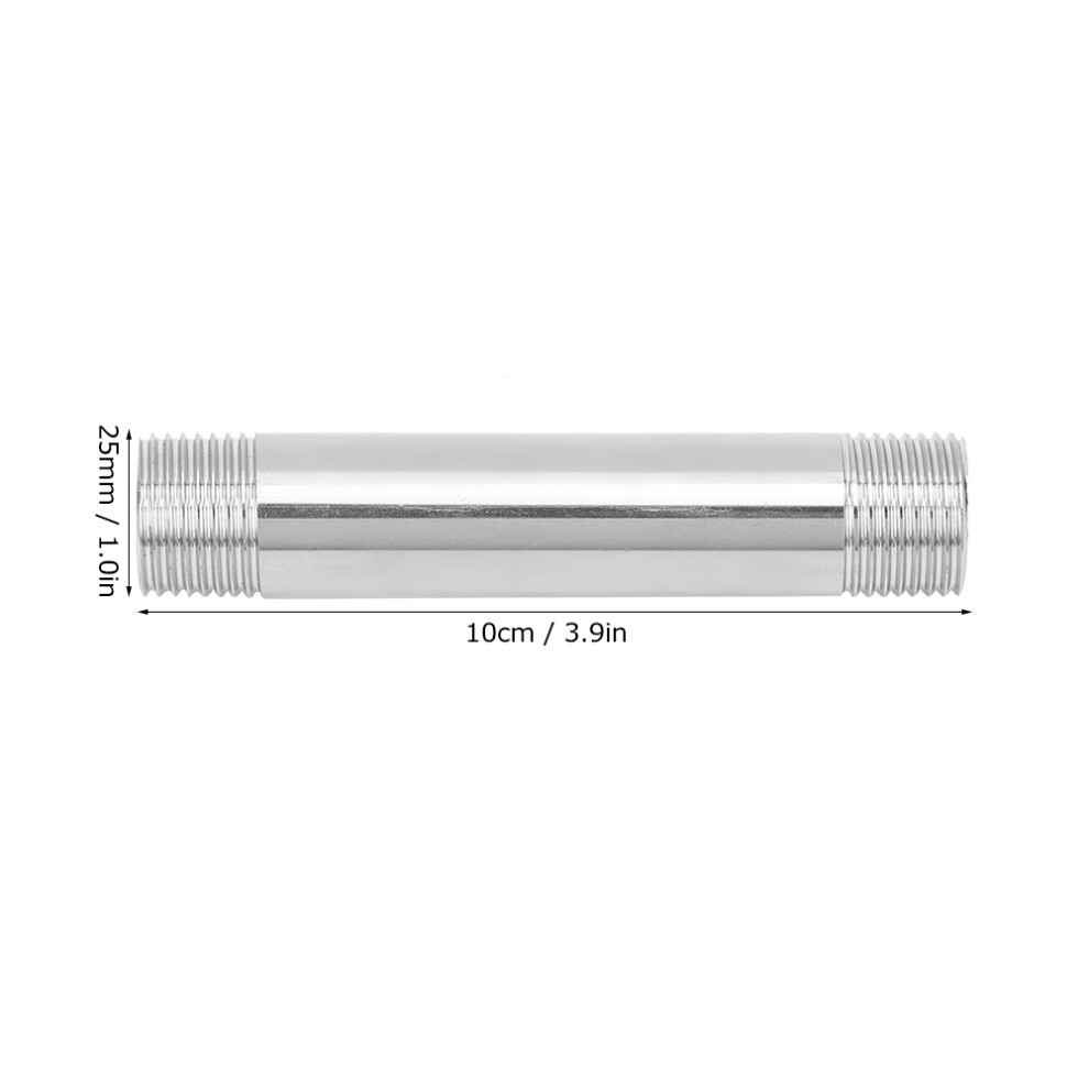 2Pcs Stainless Steel G3/4 Male Thread Pipe Nipple Connectors 10Cm 8751392087651