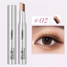(Color02)4 color Eyes Lazy Shimmer Gradient Eyeshadow Stick With Tinted Shimmer, Contouring, And Highlighting In Three Colors