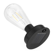 (8cm) Bombilla LED solar de filamento 2800K, 7cm/8,5cm Luces para vallas de jardín exteriores