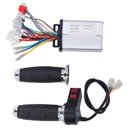 Electric Bicycle Controller Upgrade, Dual Mode Brushless36V48V500W Motor Controller with Full Function Handle Rubber Grip LCD Display Universal 2