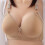 (Gold, 44/100bc) Plus Size Glossy Push Up Bra Comfortable Underwear 1