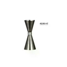 (45 60ml, A6) 30/45/60ml Stainless Steel Cocktail Measure Cup & Shaker Bar Tool