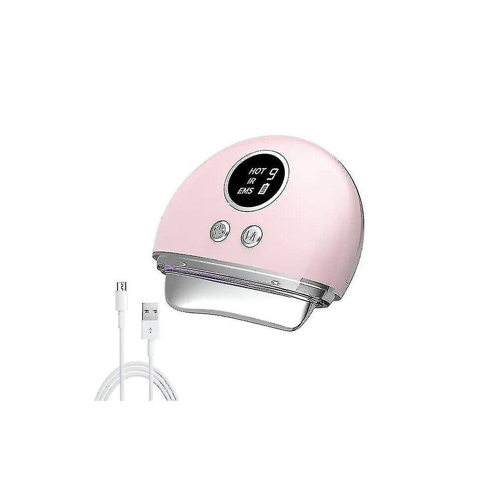 Pink (01 ) Microcurrent Vibrating Gua Sha Tool For Firming Facial Skin Care