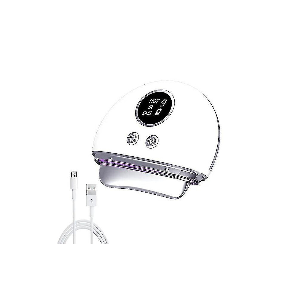 White (01 ) Microcurrent Vibrating Gua Sha Tool For Firming Facial Skin Care