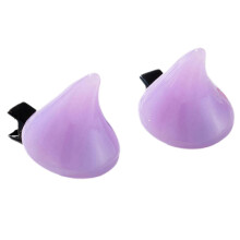 (Purple) Pinza para el cabello con forma de cuerno de diablo para cosplay de Halloween y fiestas.