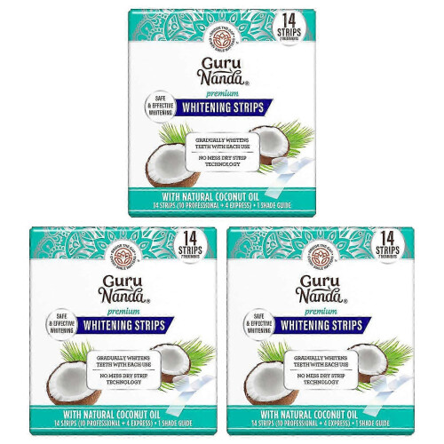 (3 Boxes) Sensitive Teeth Whitening Strips, Professional At-Home Kit
