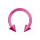 (Pink) 316L Surgical Steel Anodised CBB Cone 1