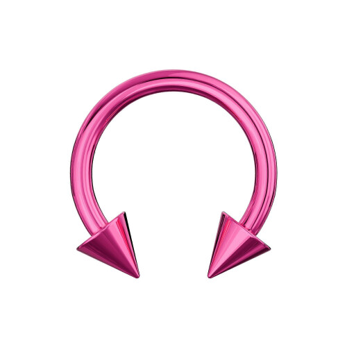 (Pink) 316L Surgical Steel Anodised CBB Cone